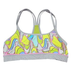 Trina Turk Recreation Sports Bra Lava Print S‎
